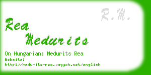 rea medurits business card